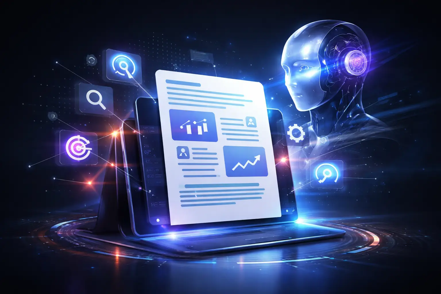 Generador de contenido SEO con IA para artículos optimizados