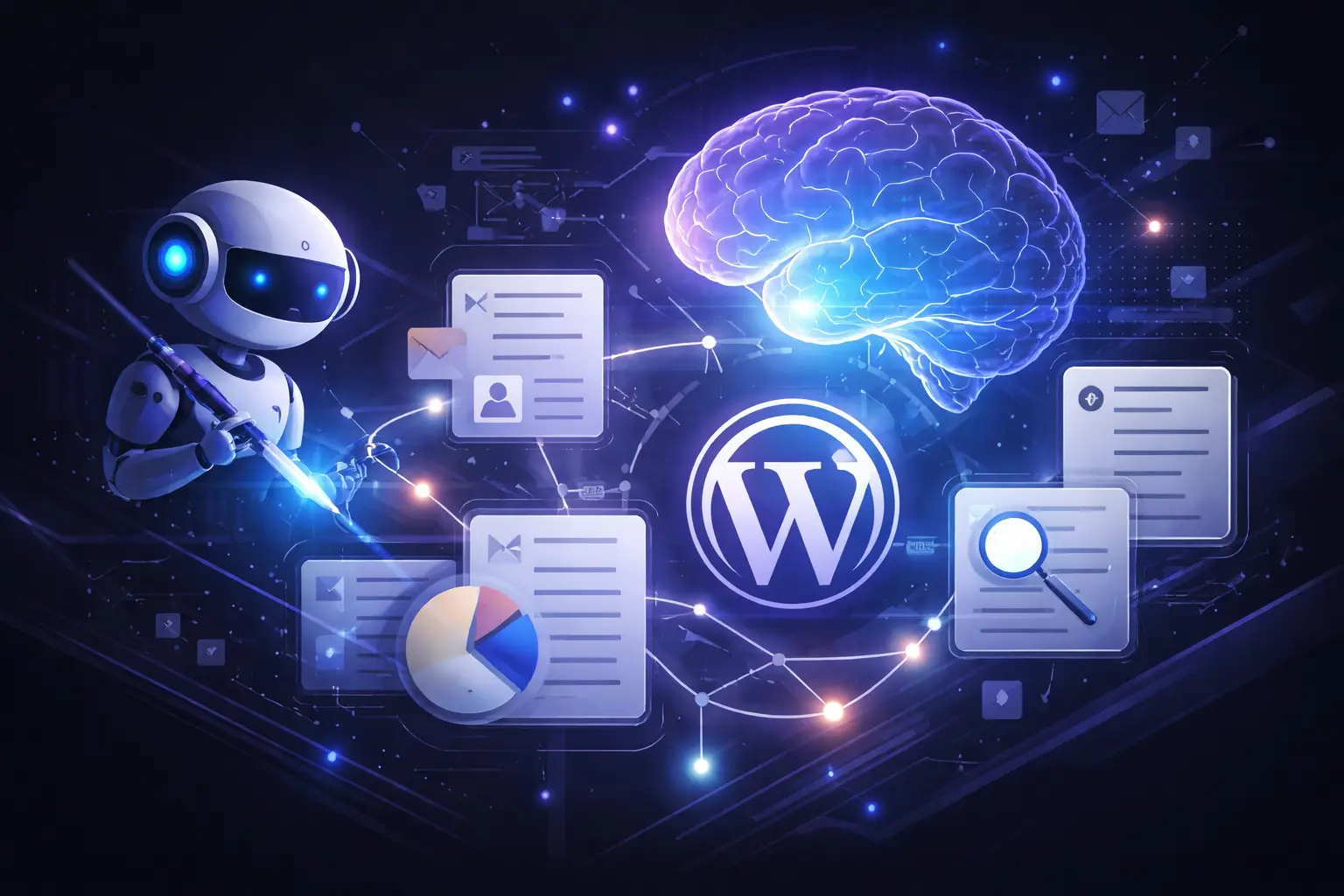Generador de contenido SEO para WordPress escalable con IA